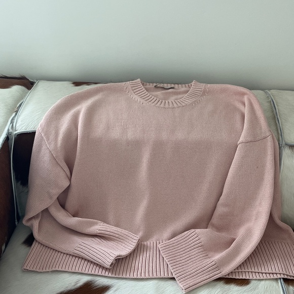 Great price! Everlane; The Soft Cotton Square Crew pale Pink - Size XL - Picture 3 of 4